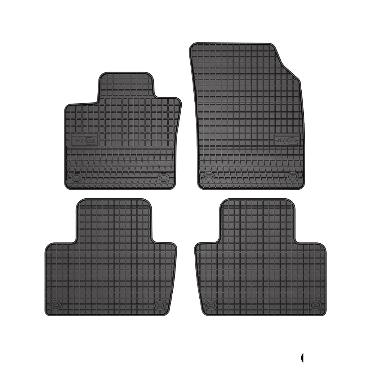 Volvo XC90 Floor Mats - Omac - Rubber - Black - 2016-2025